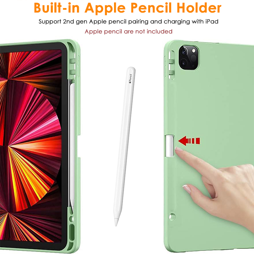 iPad Pro 11" 2024  Case-Smart iPad Case with Soft TPU Back [Support Auto Wake/Sleep